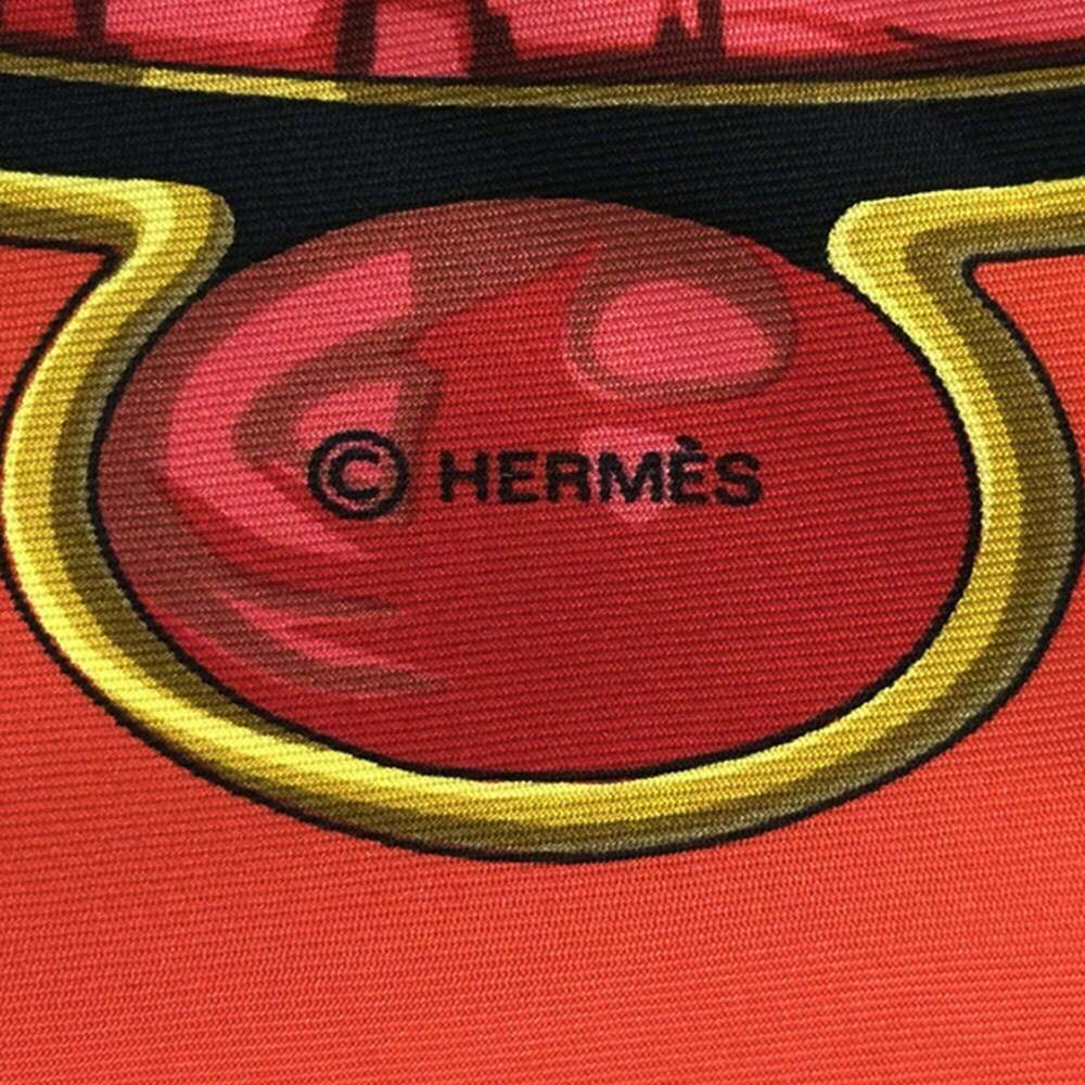 HERMES Black Silk Scarf - Picture 4 of 9